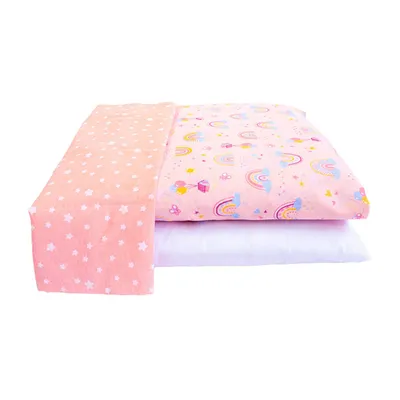 Jogo de Lençol Berço Americano Bublim Arco-Íris - 3 Peças Jogo de Lençol Berço Americano Bublim Arco-Íris - 3 Peças