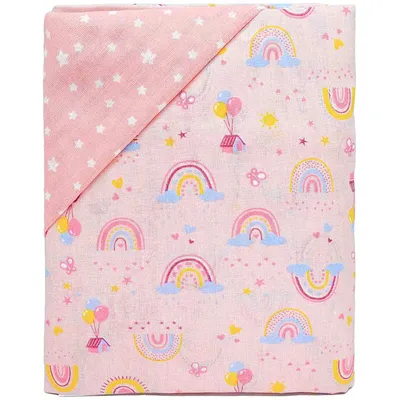 Jogo de Lençol Berço Americano Bublim Arco-Íris - 3 Peças Jogo de Lençol Berço Americano Bublim Arco-Íris - 3 Peças