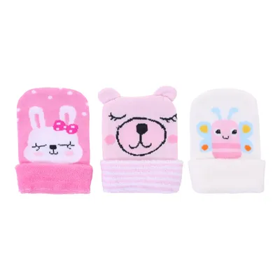 Kit Touca Bebê Duck Estampa Bichos - 03 Peças Kit Touca Bebê Duck Estampa Bichos - 03 Peças