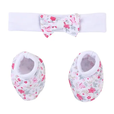 Kit Sapatinho + Faixa Para Cabelo Em Poá Menina 16280 Kit Sapatinho + Faixa Para Cabelo Em Poá Menina 16280