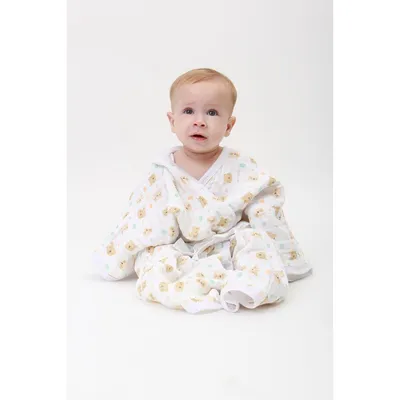 Roupão Baby Gijo Soft Estampa Urso Roupão Baby Gijo Soft Estampa Urso