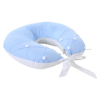 Almofada De Amamentação Art Bebê Detalhe Pompom