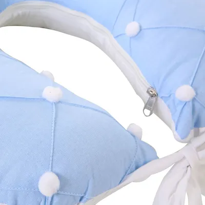 Almofada De Amamentação Art Bebê Detalhe Pompom