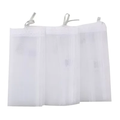 Kit Saco Para Roupas Art Bebê Em Tule Com Laço - 03 Peças