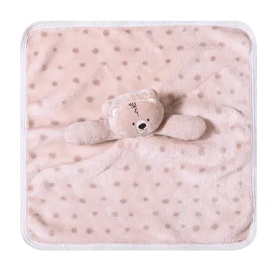Naninha De Microfibra Papi Friends Aplicação Urso