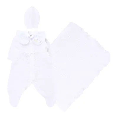 Saída De Maternidade Ternura Em Tricot Com Bordado