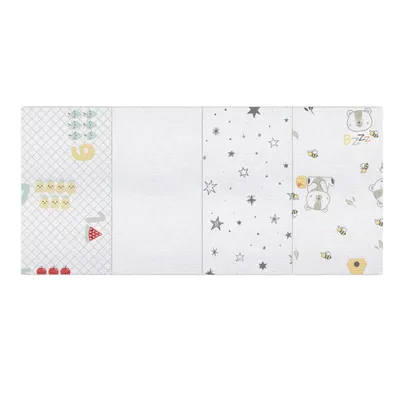 Kit Pano De Boca Bebê Papi Karinho - 04 Peças