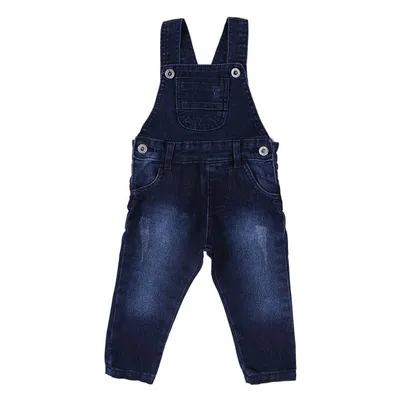 Jardineira Jeans Din Don Com Lavagem Used & Puídos Jardineira Jeans Din Don Com Lavagem Used & Puídos