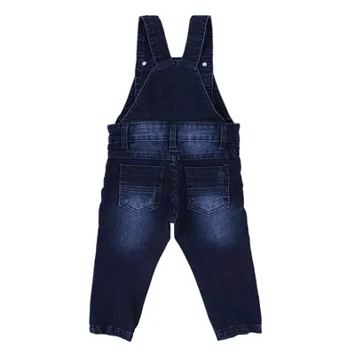 Jardineira Jeans Din Don Com Lavagem Used & Puídos Jardineira Jeans Din Don Com Lavagem Used & Puídos