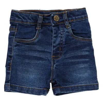 Bermuda Jeans Baby Gijo Com Lavagem Bigodinho Bermuda Jeans Baby Gijo Com Lavagem Bigodinho