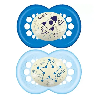 Kit Chupeta Bebê Mam Original Night Tamanho 02 - 02 Unidades Kit Chupeta Bebê Mam Original Night Tamanho 02 - 02 Unidades