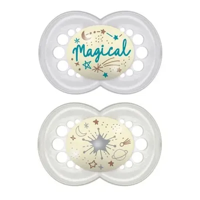 Kit Chupeta Bebê Mam Original Night Tamanho 02 - 02 Unidades Kit Chupeta Bebê Mam Original Night Tamanho 02 - 02 Unidades