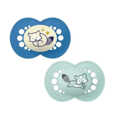 Kit Chupeta Bebê Mam Original Day E Night - 02 Unidades