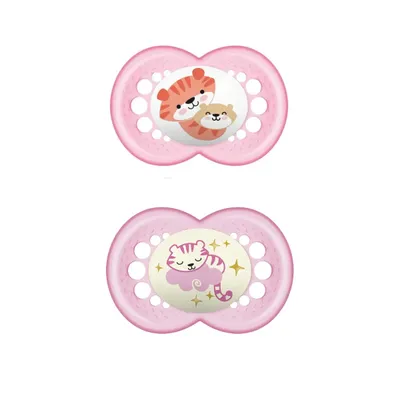 Kit Chupeta Bebê Mam Original Day E Night - 02 Unidades