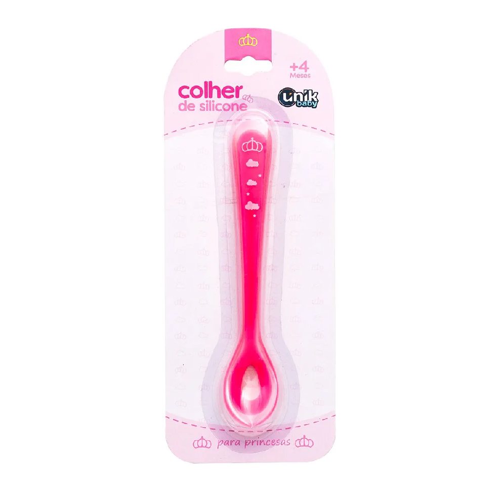 COLHER UNIK SILICONE PRINCESA CS2025-PF
