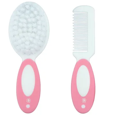 Kit Pente E Escova Pimpolho Menina Rosa Kit Pente E Escova Pimpolho Menina Rosa