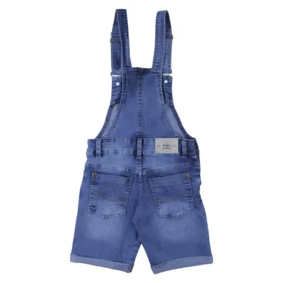 Jardineira Jeans Infantil Gijo Alça De Fivela Com Barra Virada