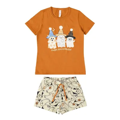 Pijama Curto Infantil Malwee Estampa Halloween