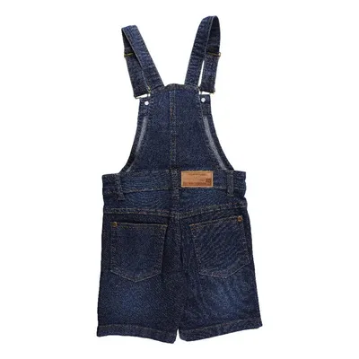 Jardineira Jeans Infantil Gijo Kids Com Bolso Frontal