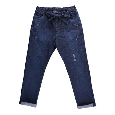 Calça Jeans Infantil Gijo Lavagem Used Com Barra Virada Calça Jeans Infantil Gijo Lavagem Used Com Barra Virada