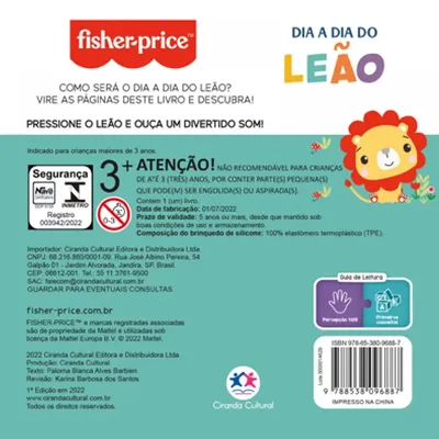 Livro De Banho Ciranda Cultural Leão Livro De Banho Ciranda Cultural Leão