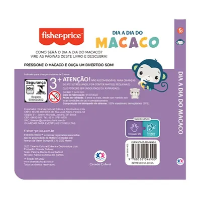 Livro De Banho Ciranda Cultural Macaco Livro De Banho Ciranda Cultural Macaco