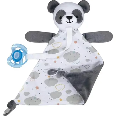 Naninha Buba Com Prendedor De Chupeta Panda Naninha Buba Com Prendedor De Chupeta Panda