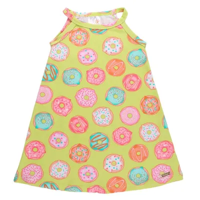 Vestido Infantil Ralakids Estampa Donuts