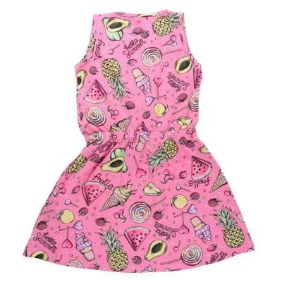 Vestido Infantil Ralakids Estampa Summer Fruits