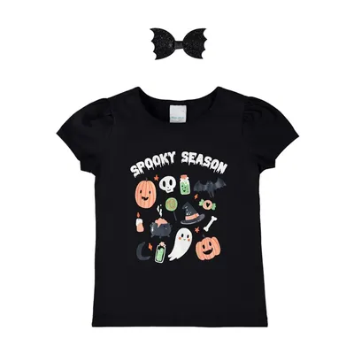 Blusa Infantil Malwee Halloween Com Presilha
