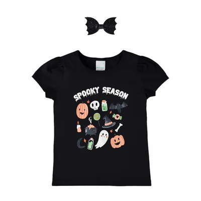 Blusa Infantil Malwee Halloween Com Presilha
