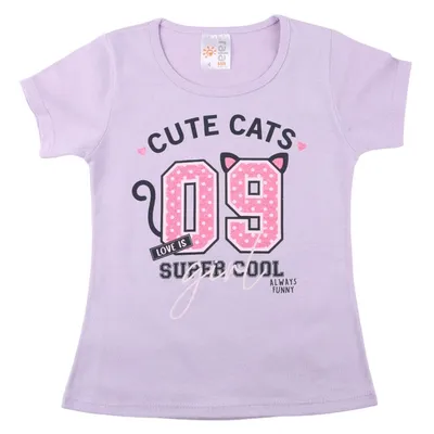 Blusa Infantil Ralakids Estampa Cute Cats