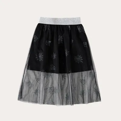 Saia Infantil Malwee Tule Teia De Aranha Saia Infantil Malwee Tule Teia De Aranha