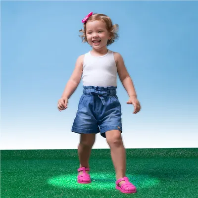 Shorts Jeans Bebê Clube Do Doce Clochard Com Amarração