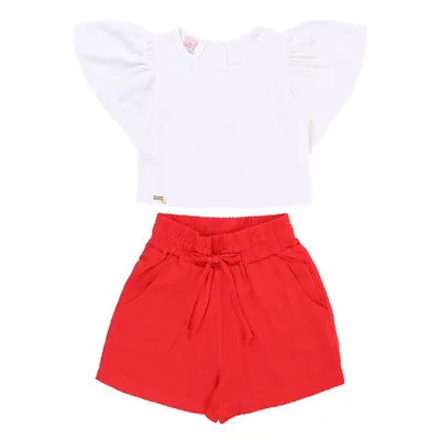 Conjunto Infantil Color Girl Manga Godê Conjunto Infantil Color Girl Manga Godê