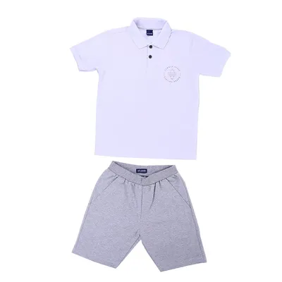 Conjunto Juvenil Okyside Camiseta Polo Estampada