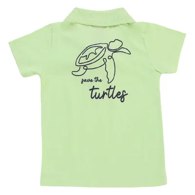 Camiseta Polo Infantil Reirex Estampa Tartaruga Camiseta Polo Infantil Reirex Estampa Tartaruga