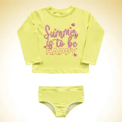 Conjunto Linha Praia Infantil Fakini Beach Wear Estampado Conjunto Linha Praia Infantil Fakini Beach Wear Estampado