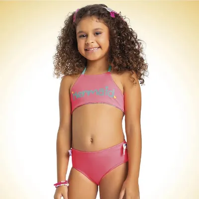 Conjunto Linha Praia Juvenil Fakini Beach Wear Estampado