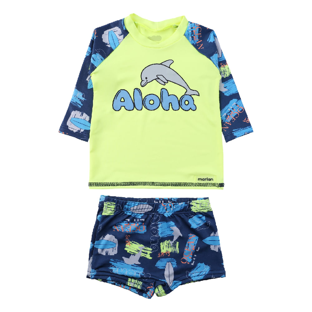 Conjunto Linha Praia Bebê Marlan Aloha