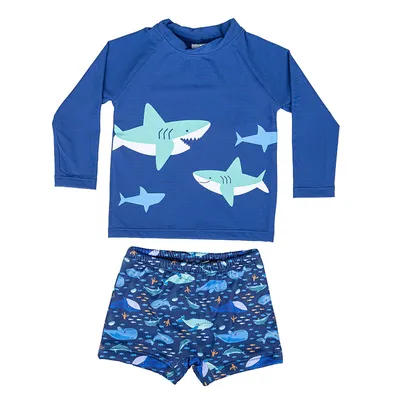 Conjunto Linha Praia Bebê Everly Estampa Mar Conjunto Linha Praia Bebê Everly Estampa Mar
