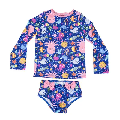 Conjunto Linha Praia Bebê Everly Estampa Polvo Conjunto Linha Praia Bebê Everly Estampa Polvo