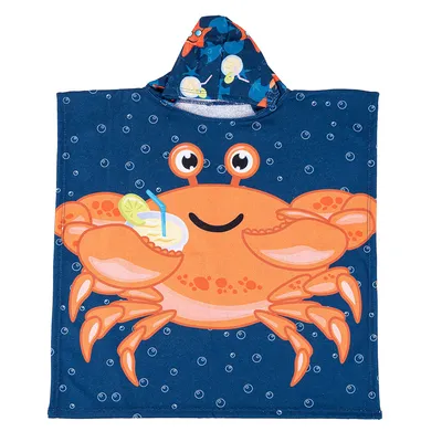 Toalha Poncho Linha Praia Everly Estampa Caranguejo Toalha Poncho Linha Praia Everly Estampa Caranguejo