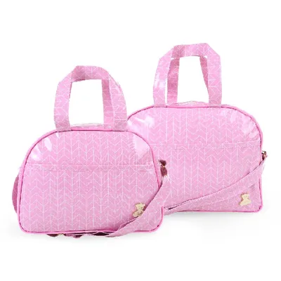 Kit Bolsa Brat Com Frasqueira Pirâmide - 2 Peças