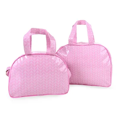 Kit Bolsa Brat Com Frasqueira Pirâmide - 2 Peças
